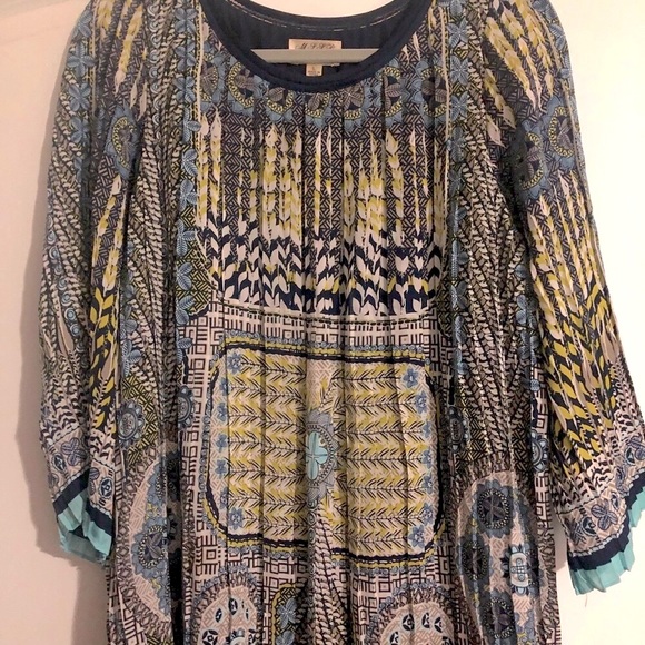 MSSP Dress Silk Blend Like New Beautiful Detail Size L So Flattering & GORG! - Picture 8 of 10